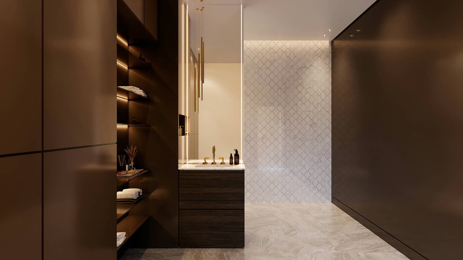 Ardor Infatuation Arabesque Polished Mosaic | Tiles By Kia