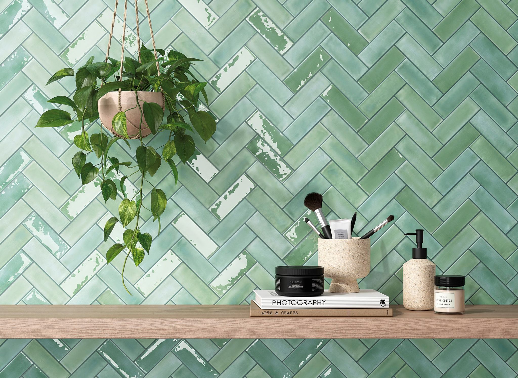 Aruba  Moss Gloss & Matt 2x6 | Tiles By Kia