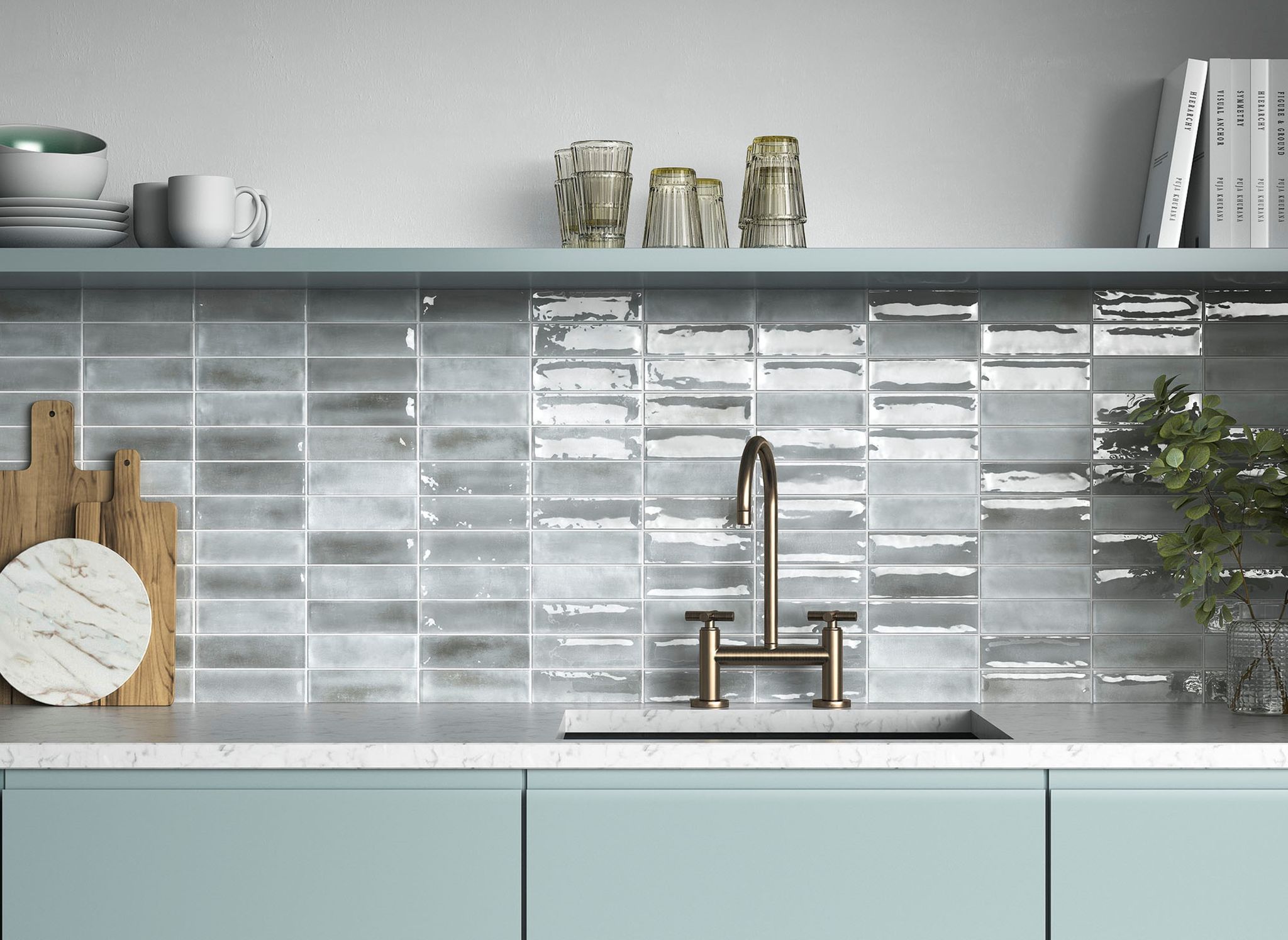 Aruba Steel - Matt & Gloss 2x6 | Tiles By Kia