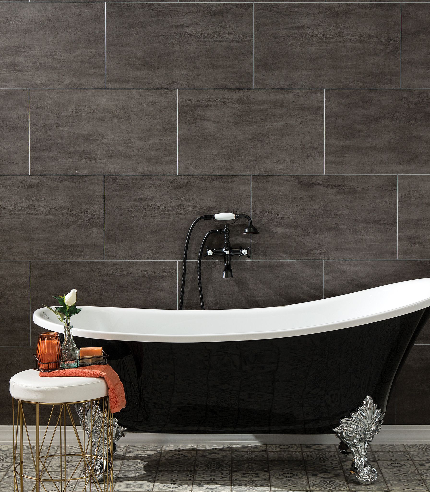 Ashen Slate Wall Tile 25x15 | Tiles By Kia