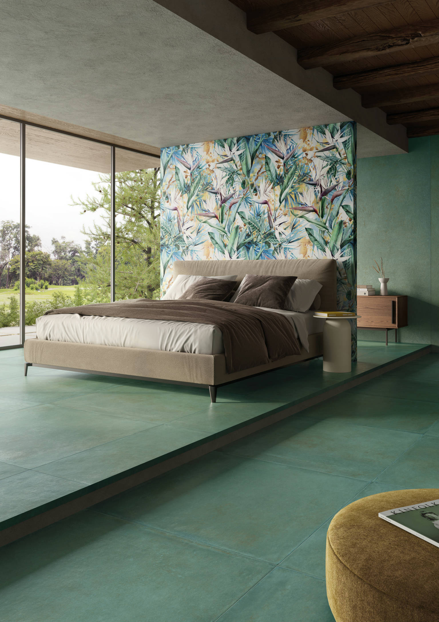 Charleston Kiawah Green 40x40 | Tiles By Kia