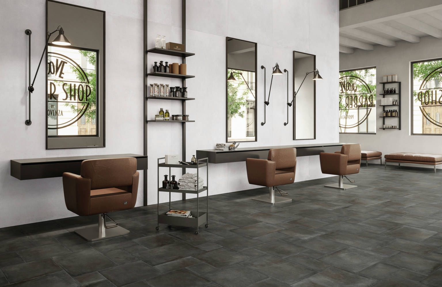 Charleston Palms Steel Modular 3 | Tiles By Kia