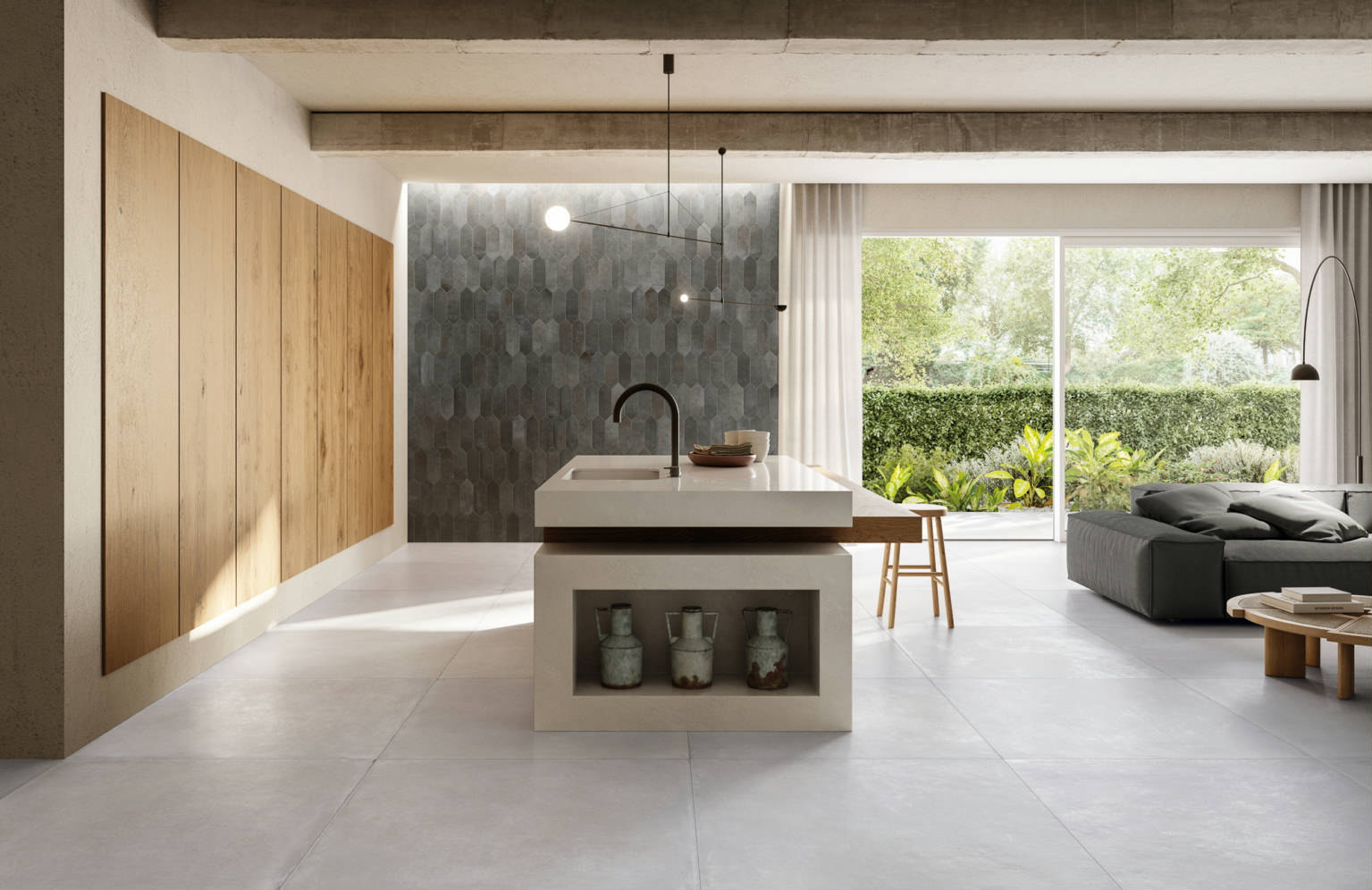 Charleston Whitehall Bianco 40x40 | Tiles By Kia
