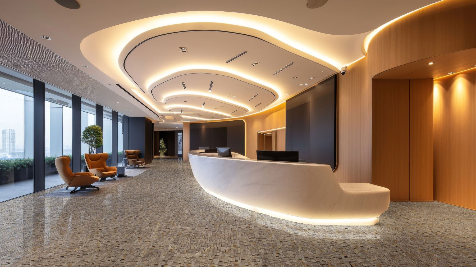 Cubic Fossil Wood Stone  | Tiles By Kia