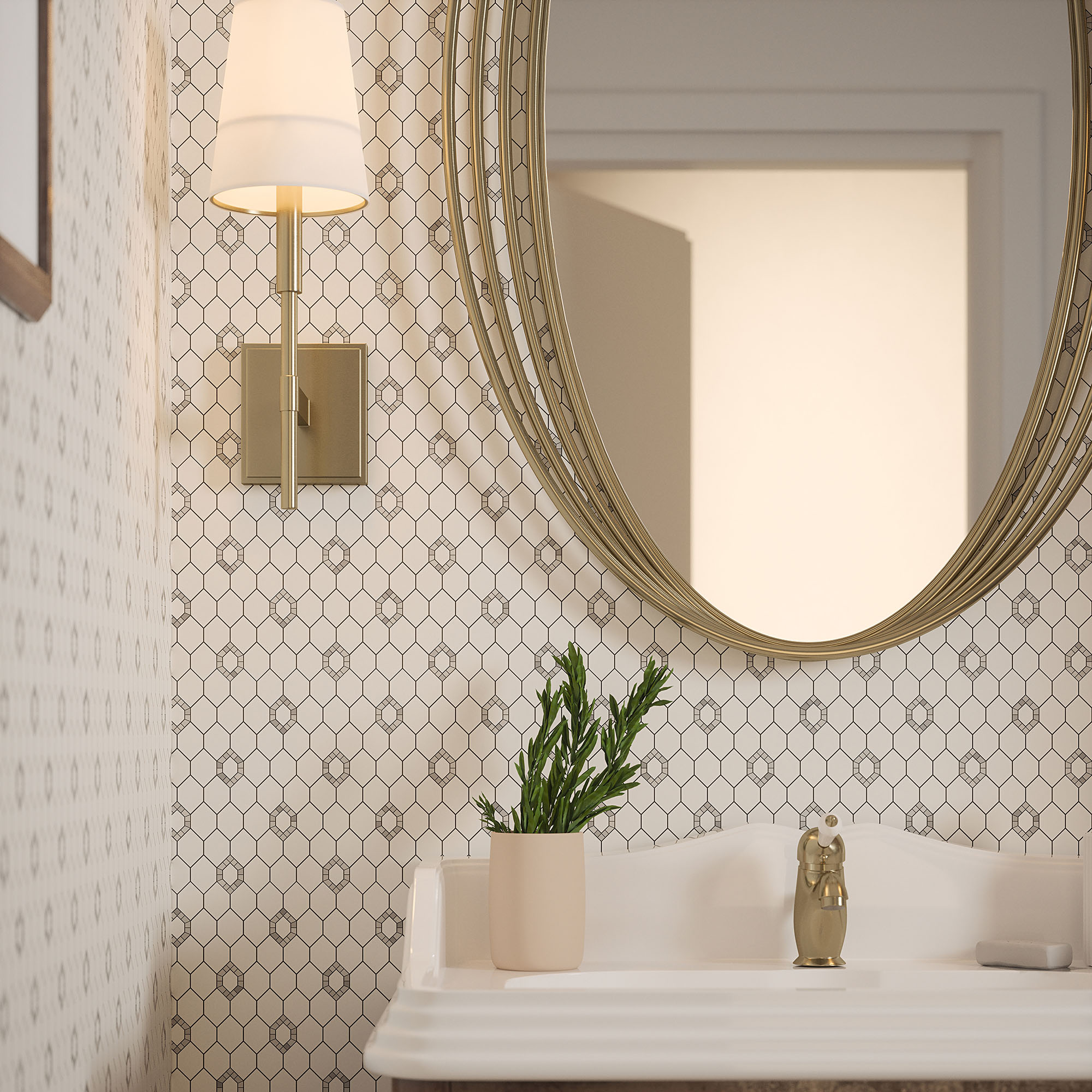 Daffodil Grey Mosaic | Tiles By Kia