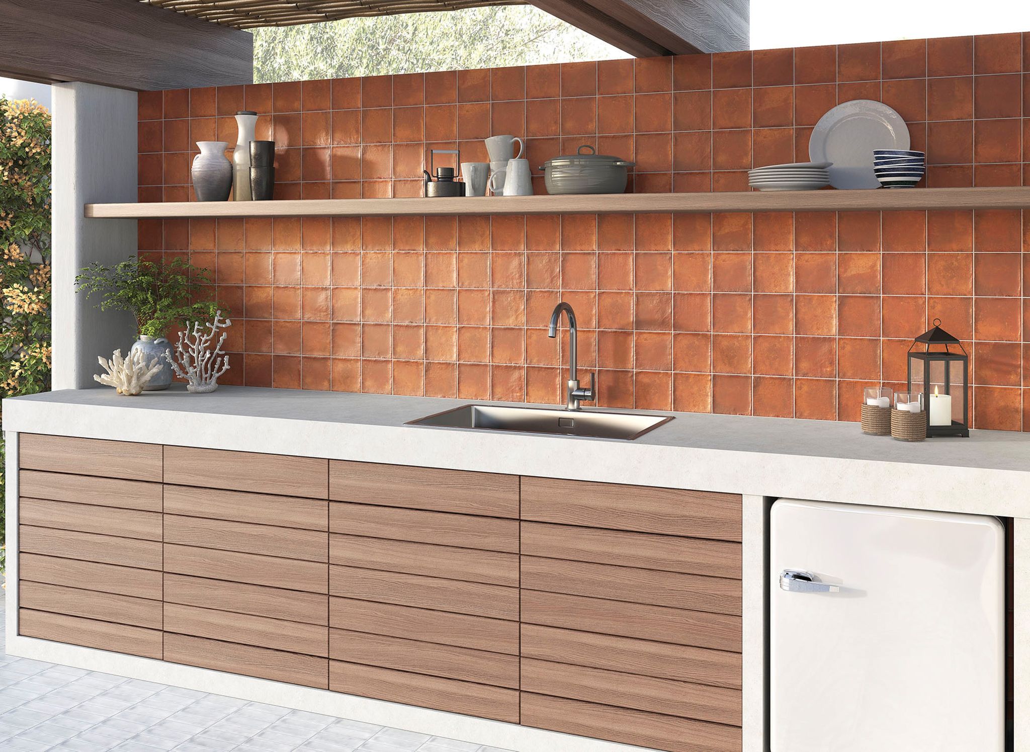 Dominica Rosso 5x5 | Tiles By Kia