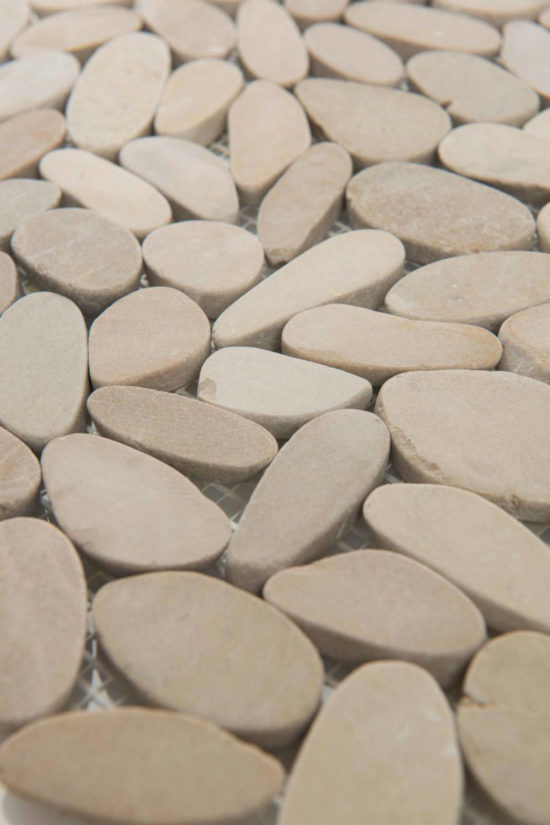 Driftwood Tan Flat Pebble | Tiles By Kia
