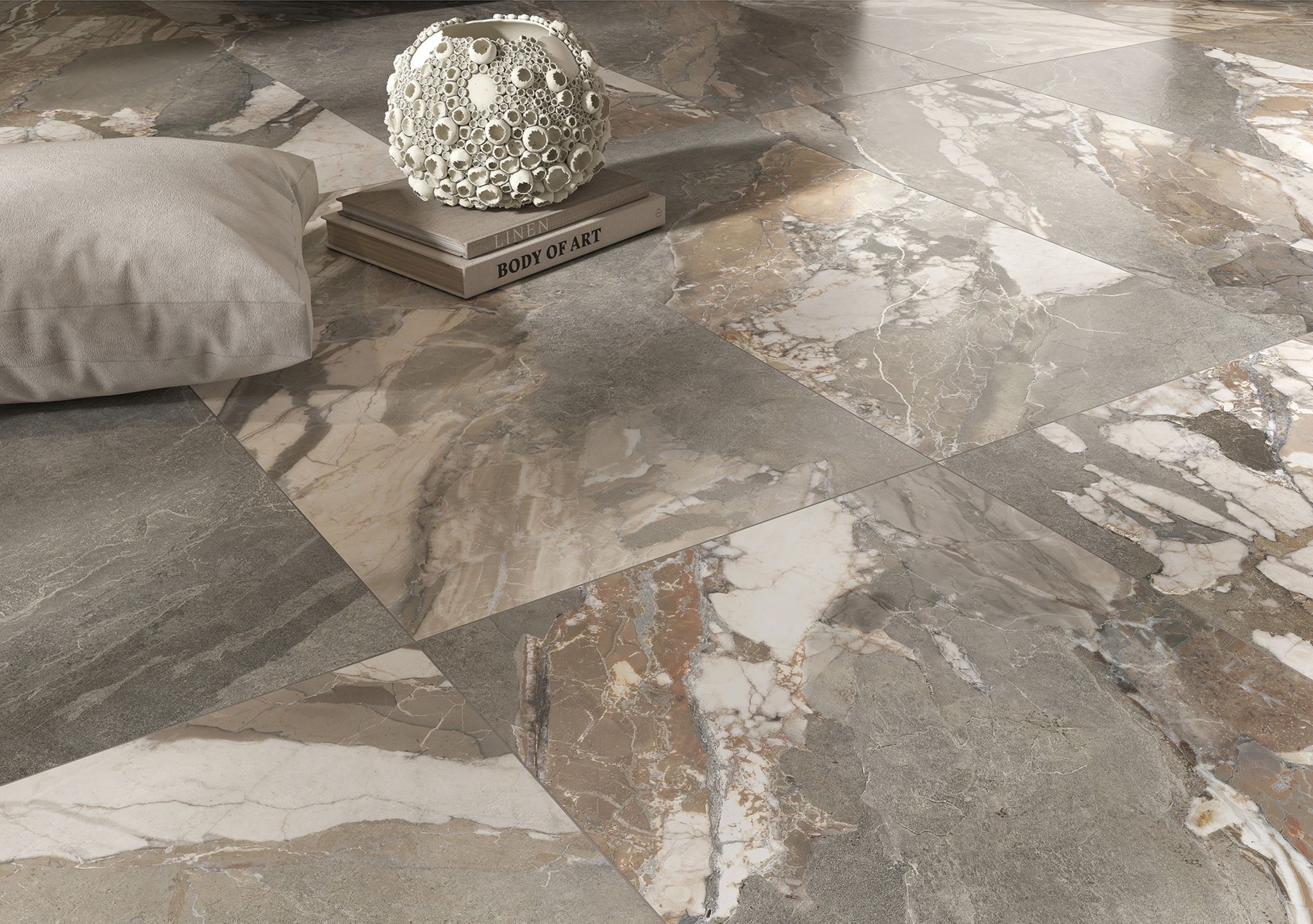 Dynasty Grey Polished/Matte 24x48 1 | Tiles By Kia