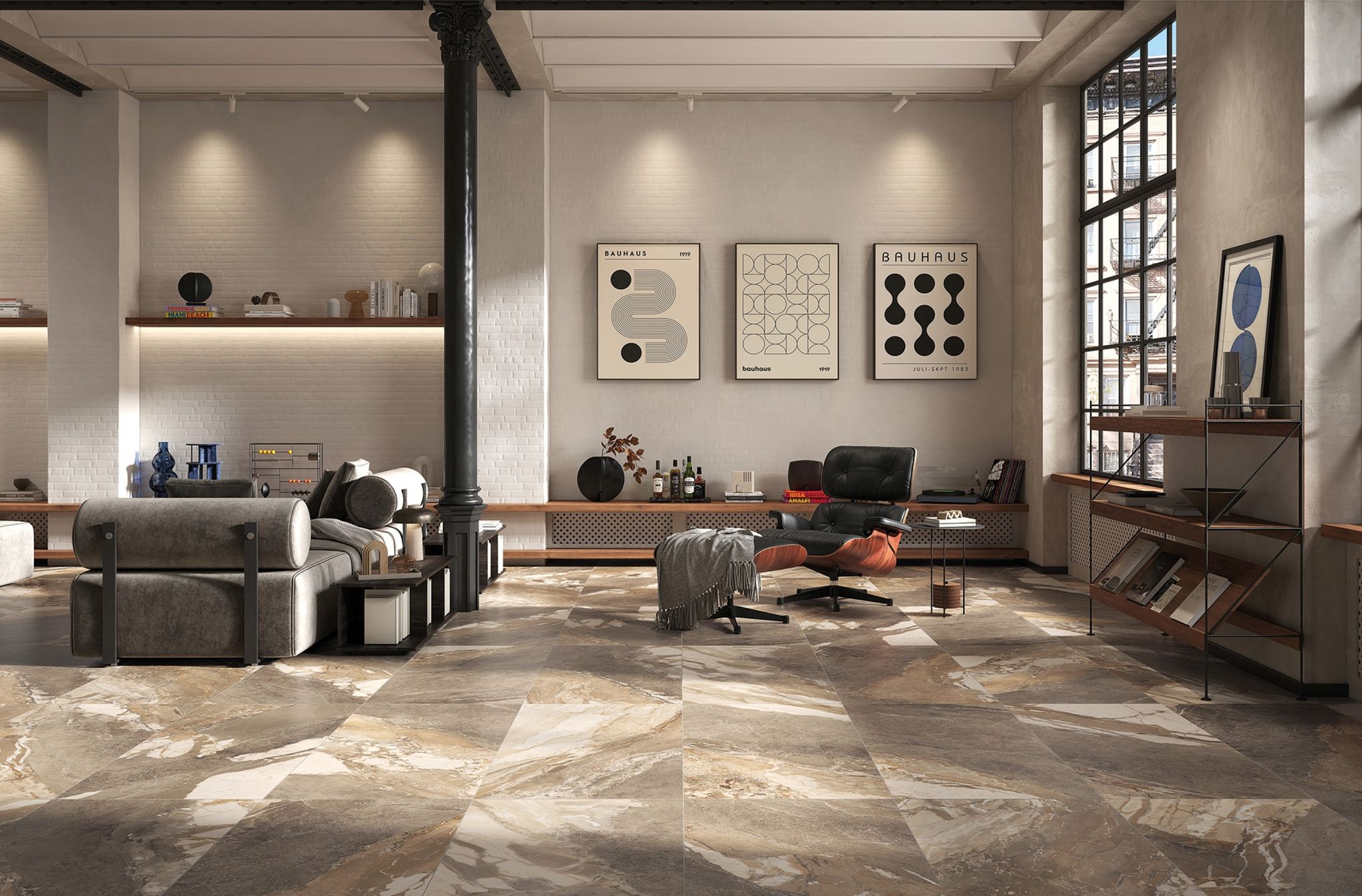 Dynasty Taupe Polished/Matte 24x48 1 | Tiles By Kia