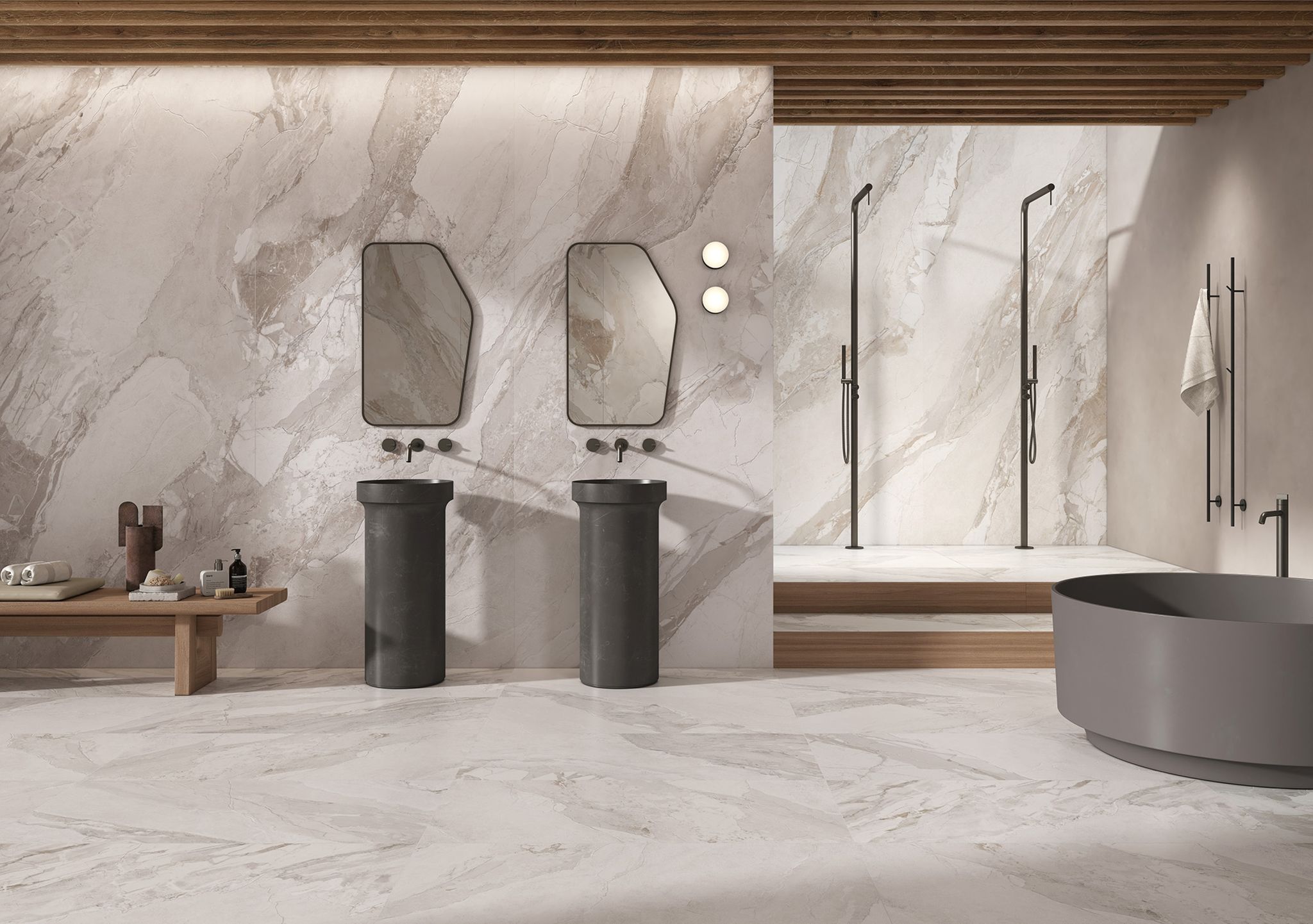 Dynasty White Polished/Matte 24x48 2 | Tiles By Kia