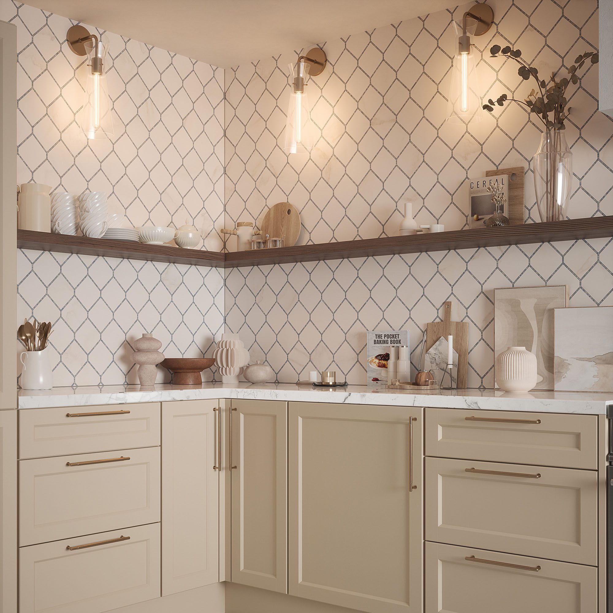 Elm Blue Mosaic 1 | Tiles By Kia
