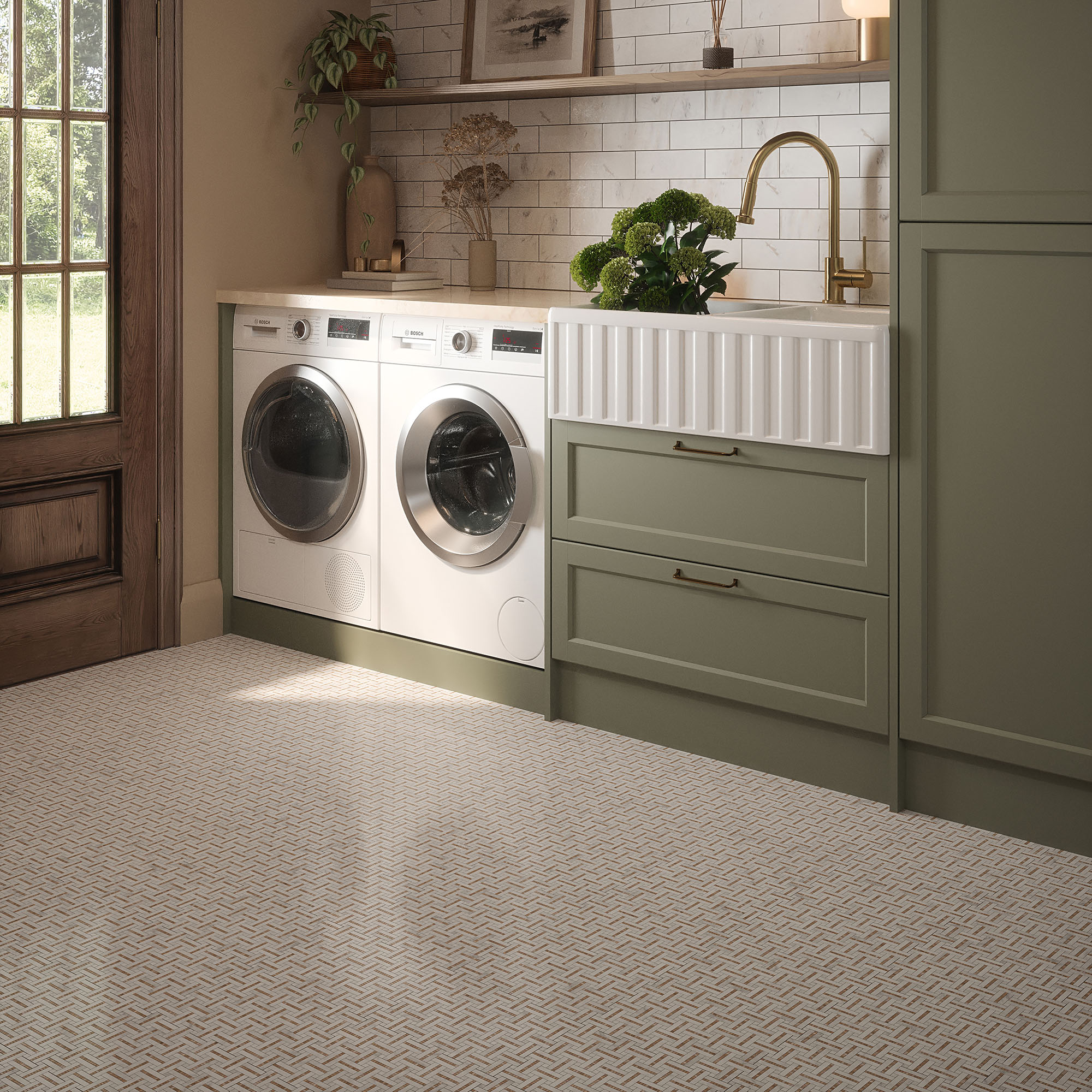 Gazebo Cream Mosaic | Tiles By Kia