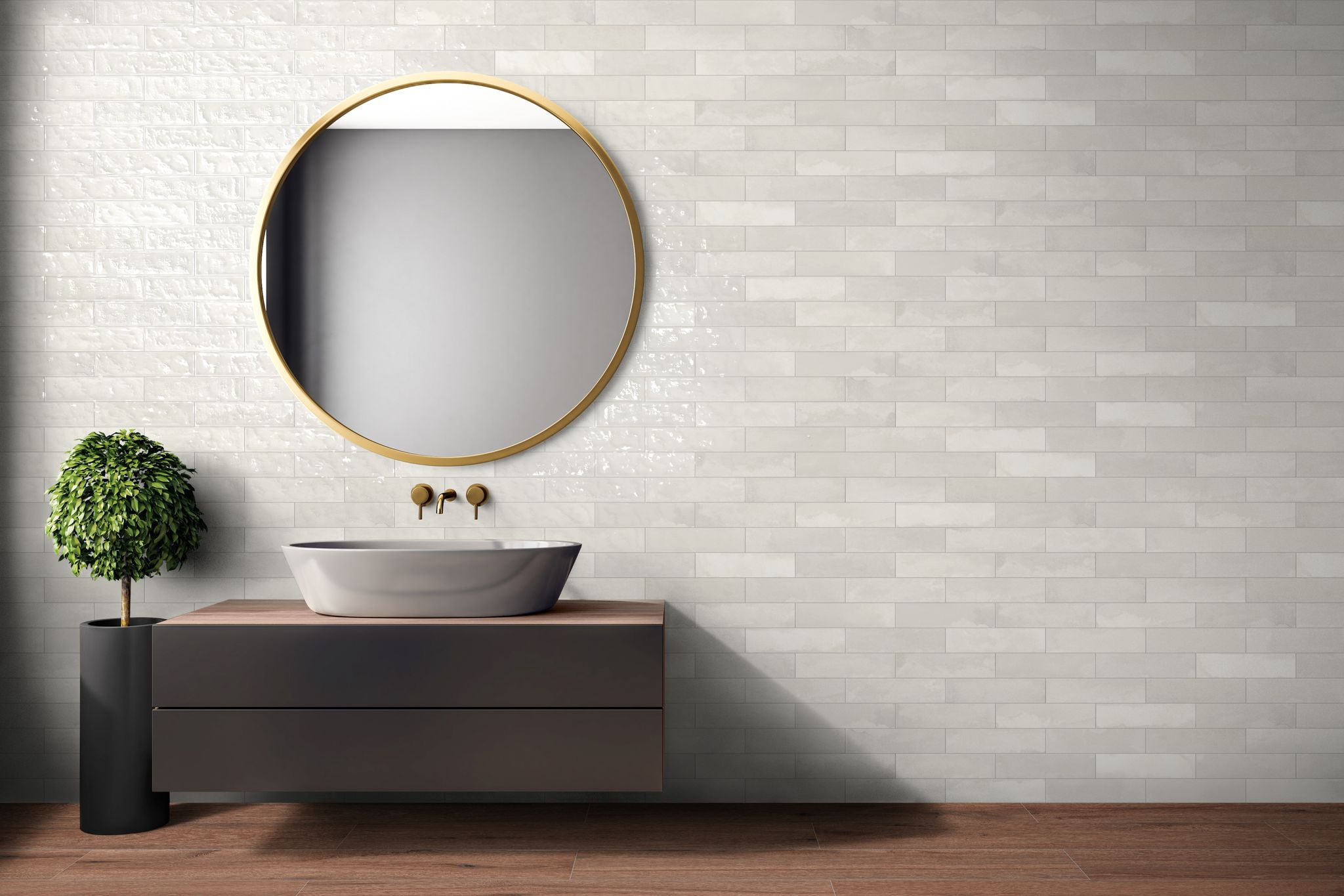 Grand Cayman 3X12" Kai White 2 | Tiles By Kia