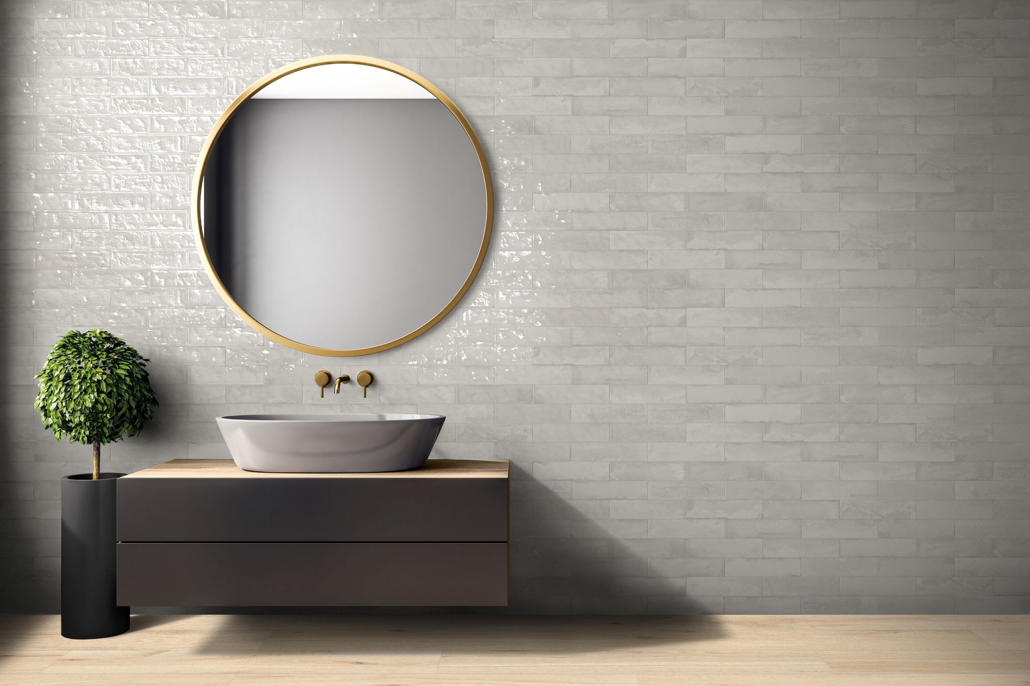 Grand Cayman 3x12" Collier Grey 1 | Tiles By Kia