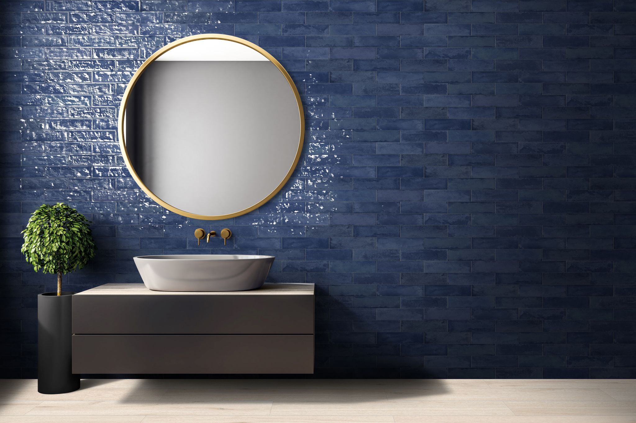 Grand Cayman 3x12" West Bay Blue 2 | Tiles By Kia