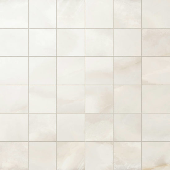 Intrigue Ivory Matte 2x2 Mosaic | Tiles By Kia