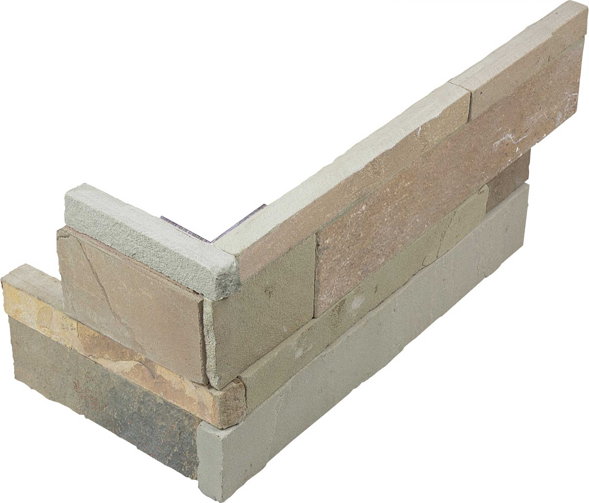 Ledger Stone 6x18 African Dune Assembled Corner