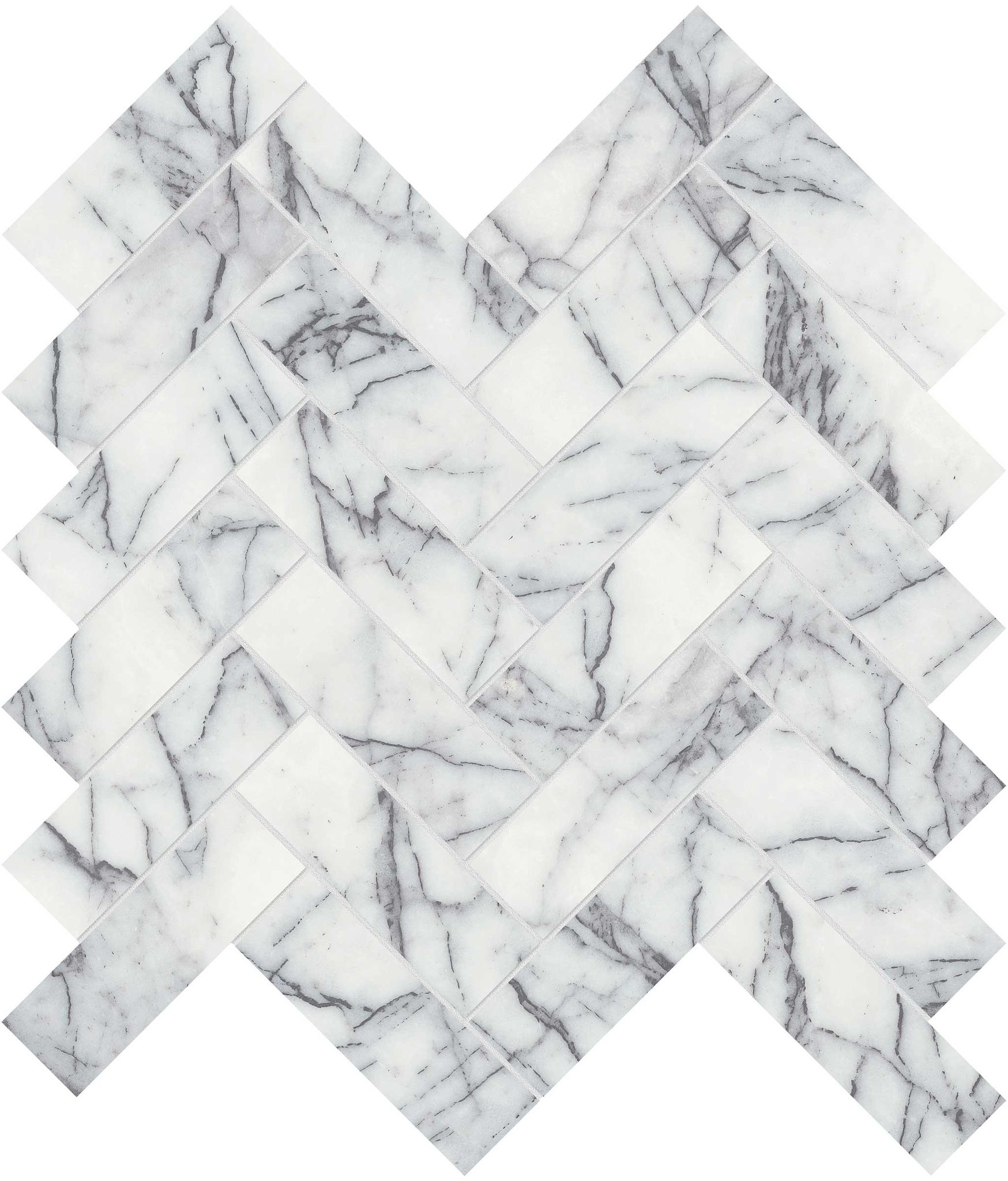 Lilac Volta 1.25x4 Herringbone Mosaic