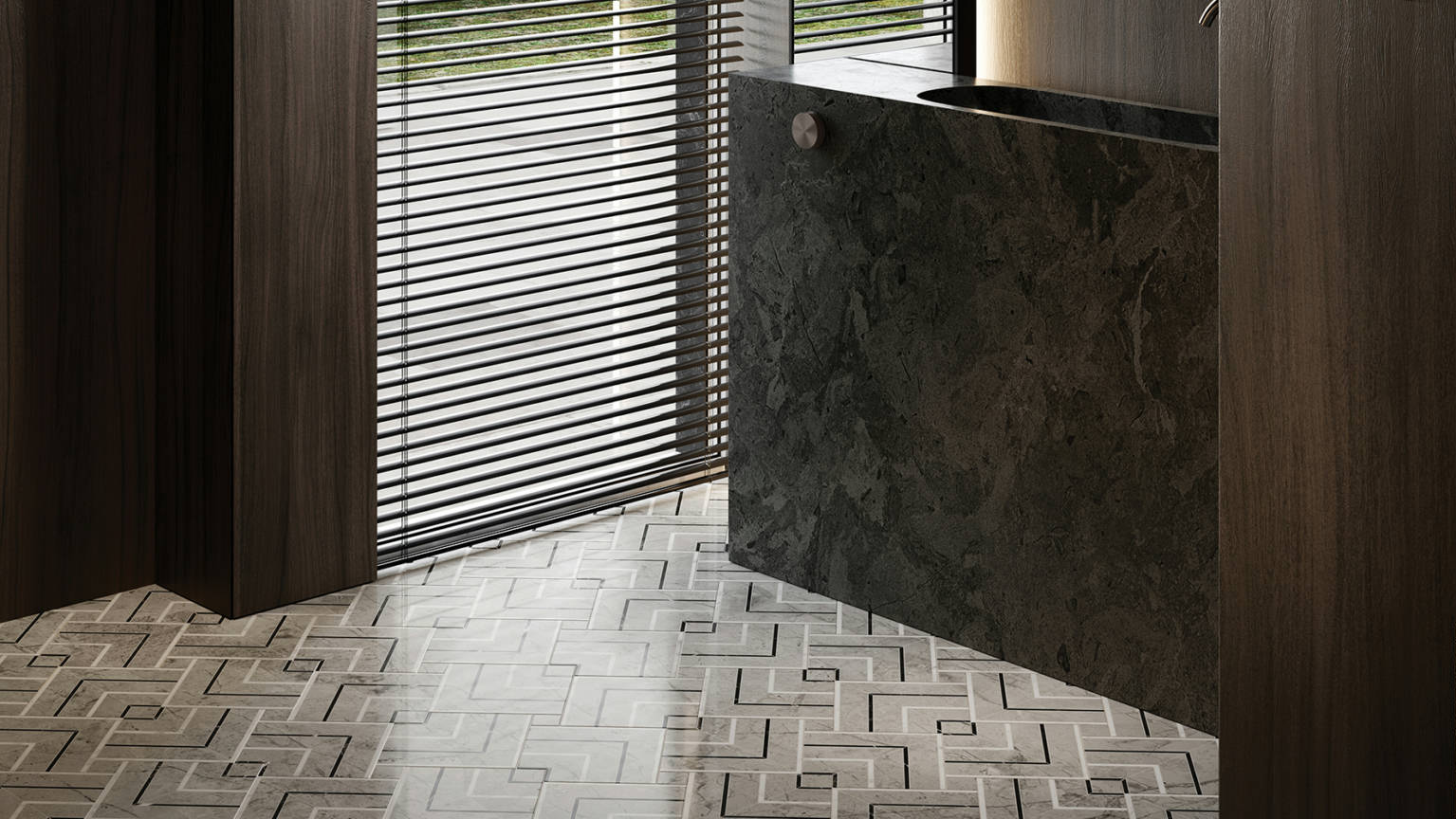 Luxury Roma Argento Picco Mosaic 2 | Tiles By Kia