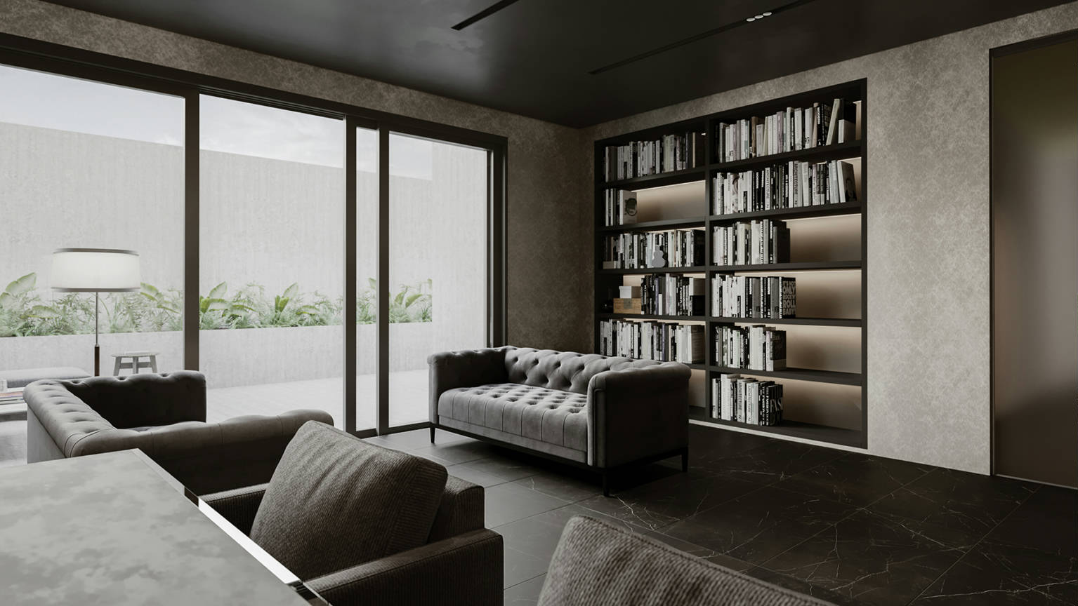 Luxury Tivoli Nero 24x48 2 | Tiles By Kia