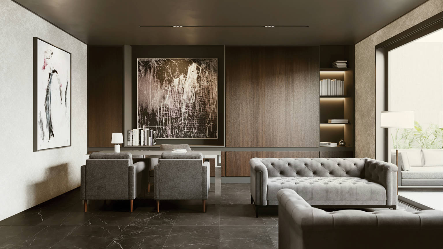 Luxury Tivoli Nero 24x48 | Tiles By Kia