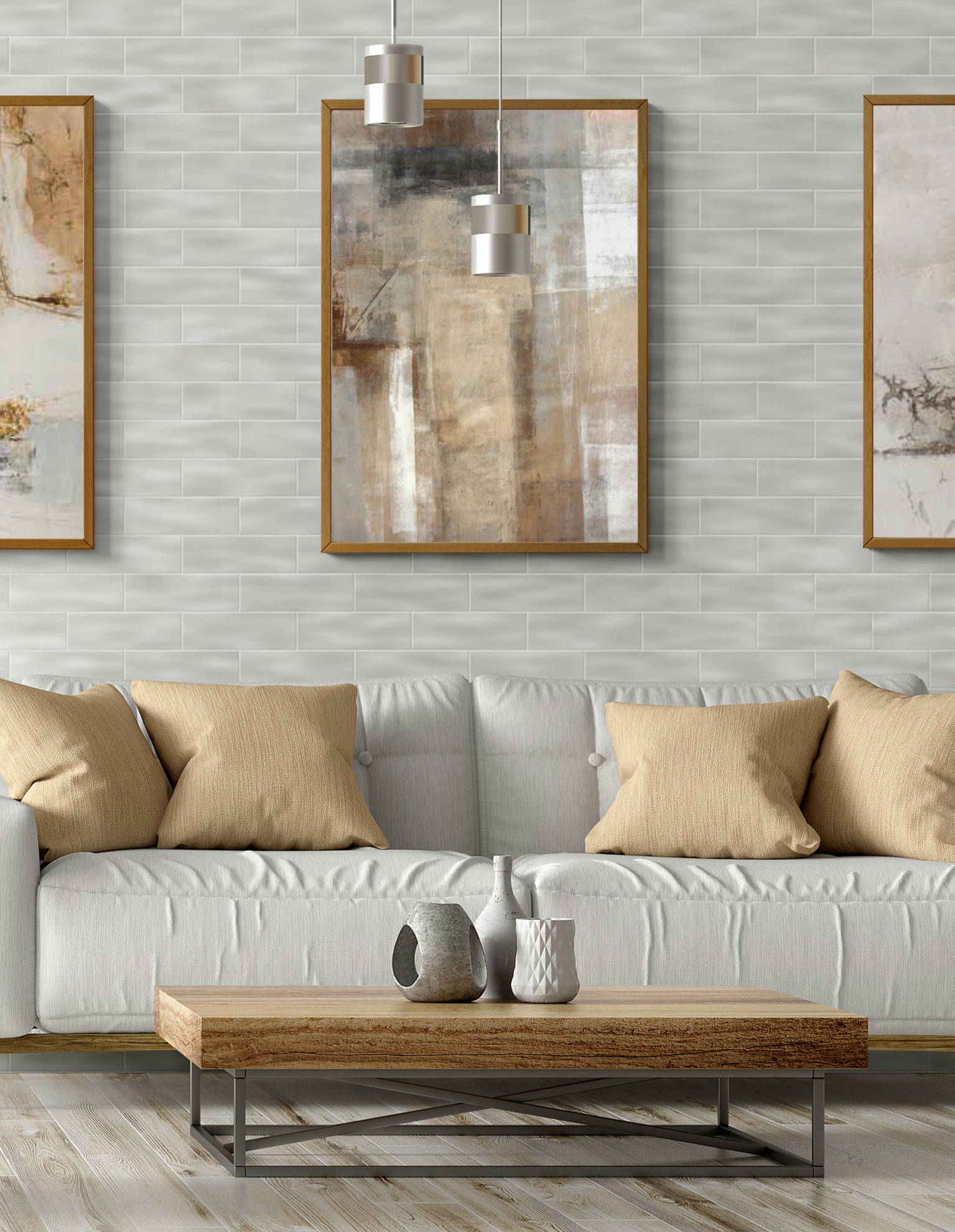 Matte Flint Brickwork Mosaic | Tiles By Kia