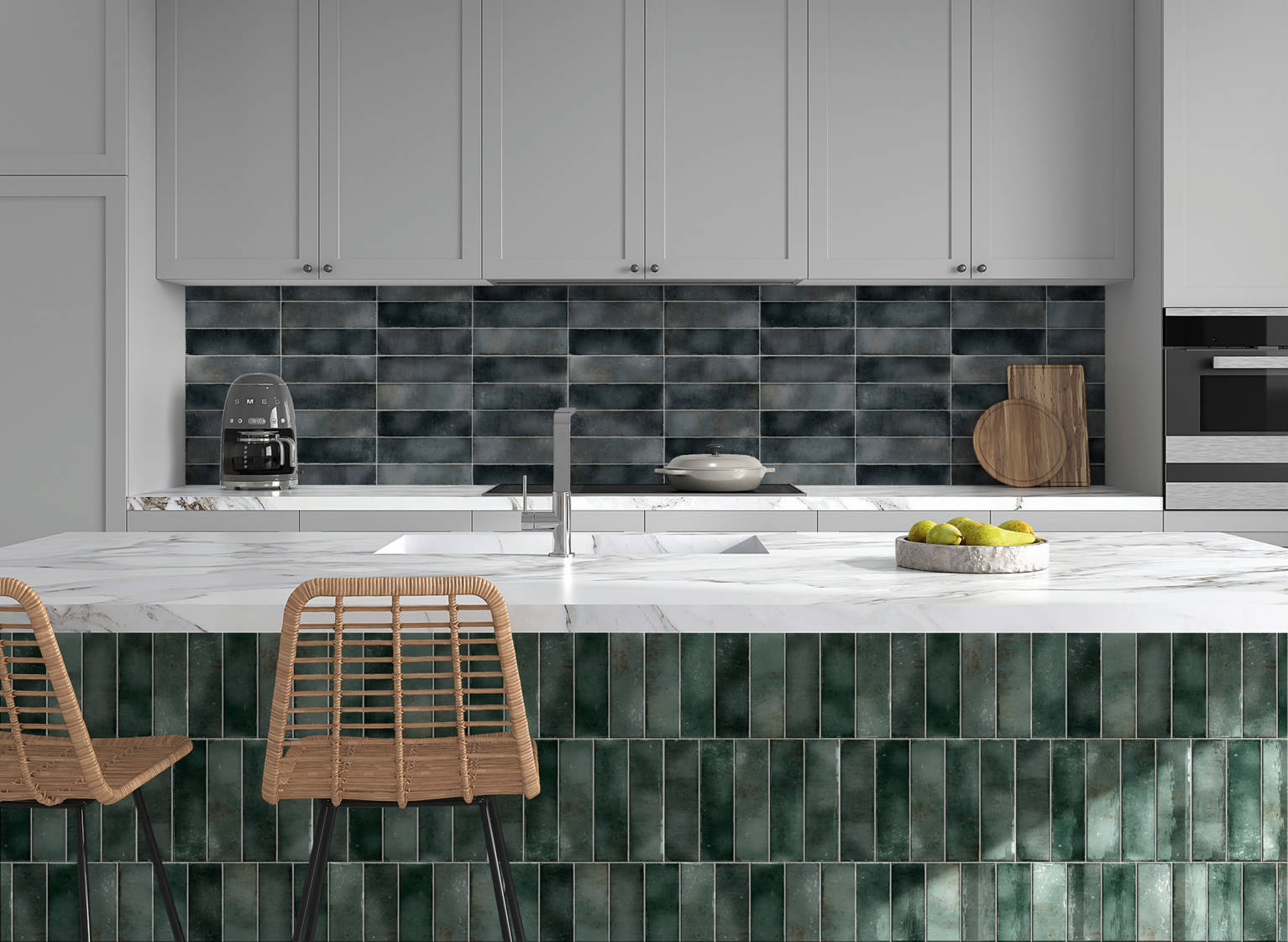 Miami Brickell Jade and Key Biscayne Anthracite | Tiles By Kia