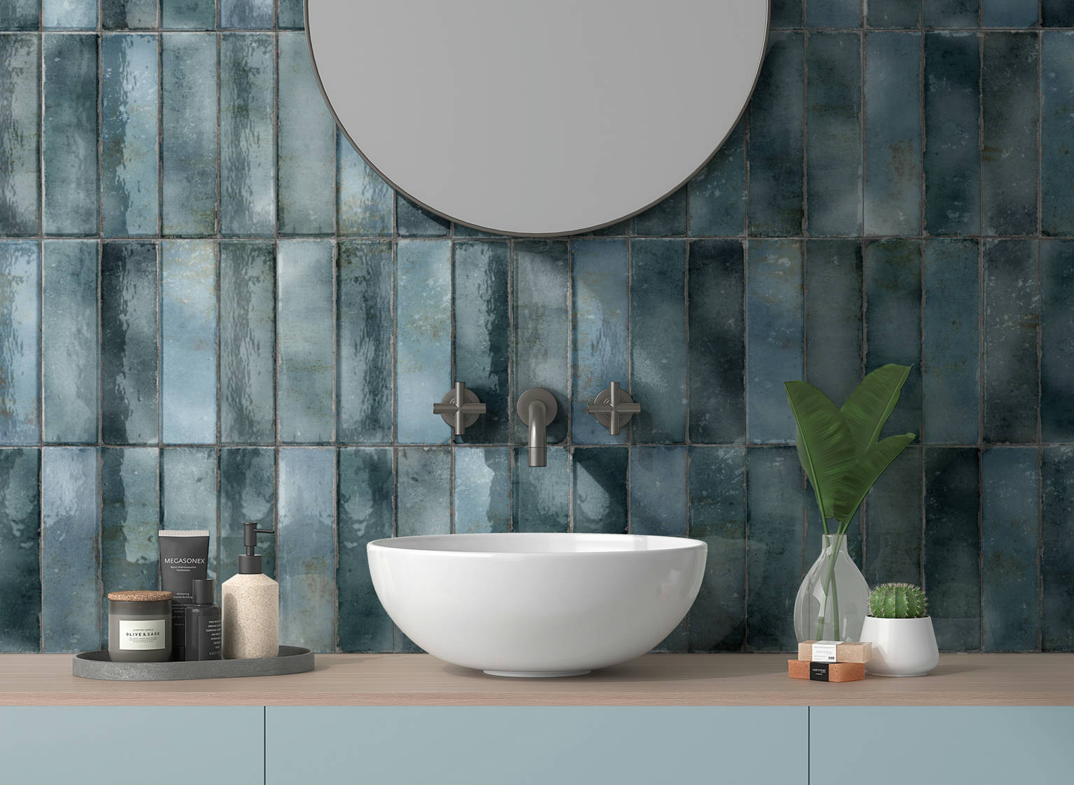 Miami South Beach Blue 2.75×9.5 | Tiles By Kia