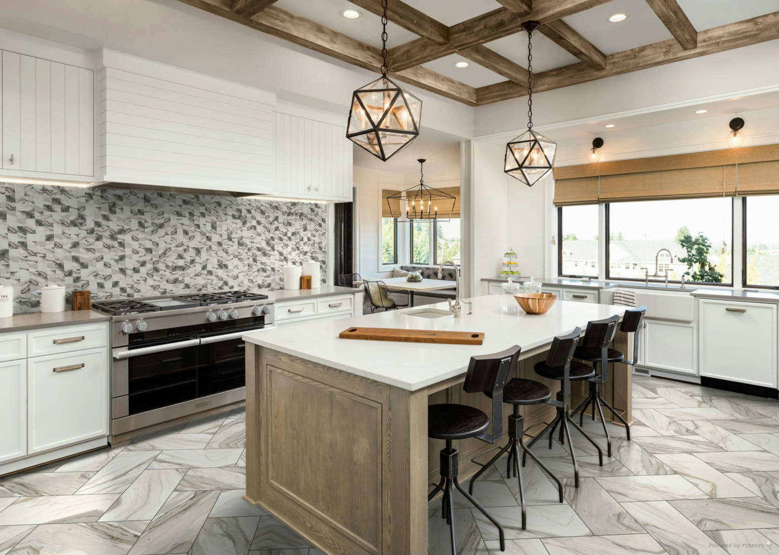 Mystique 12x24" and 2x2" Crushed Gold | Tiles By Kia