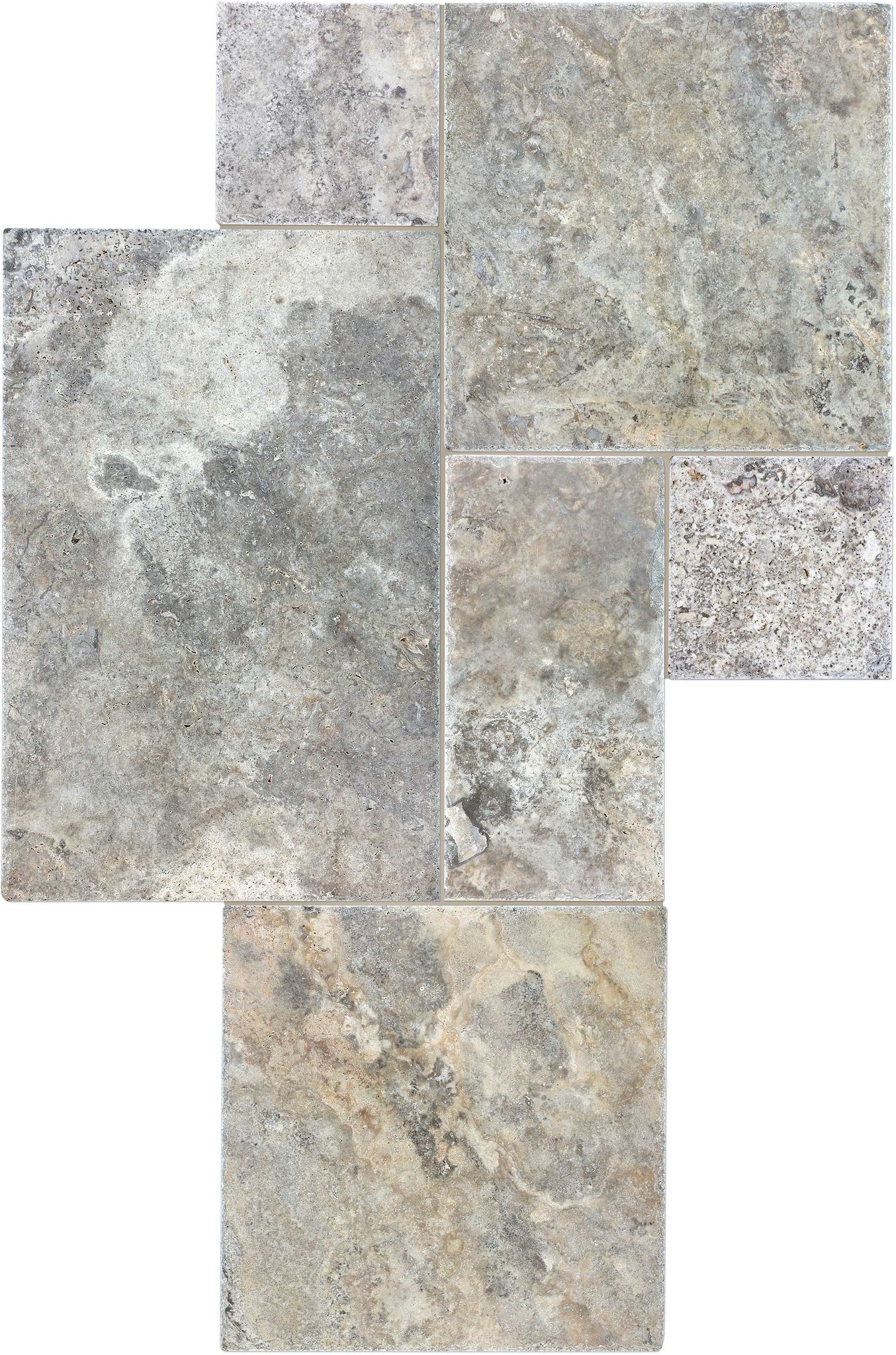 Silver Ash Cobble Pattern Set