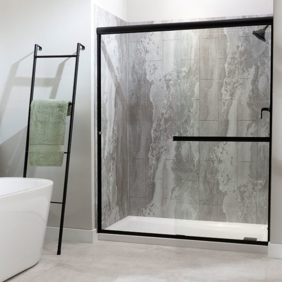 Smoky Sky Shower Wall Kit 36x36x78 | Tiles By Kia