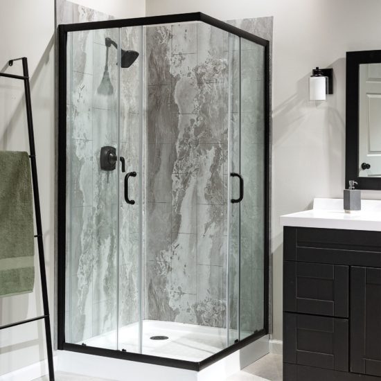 Smoky Sky Shower Wall Kit 36x60x78 | Tiles By Kia