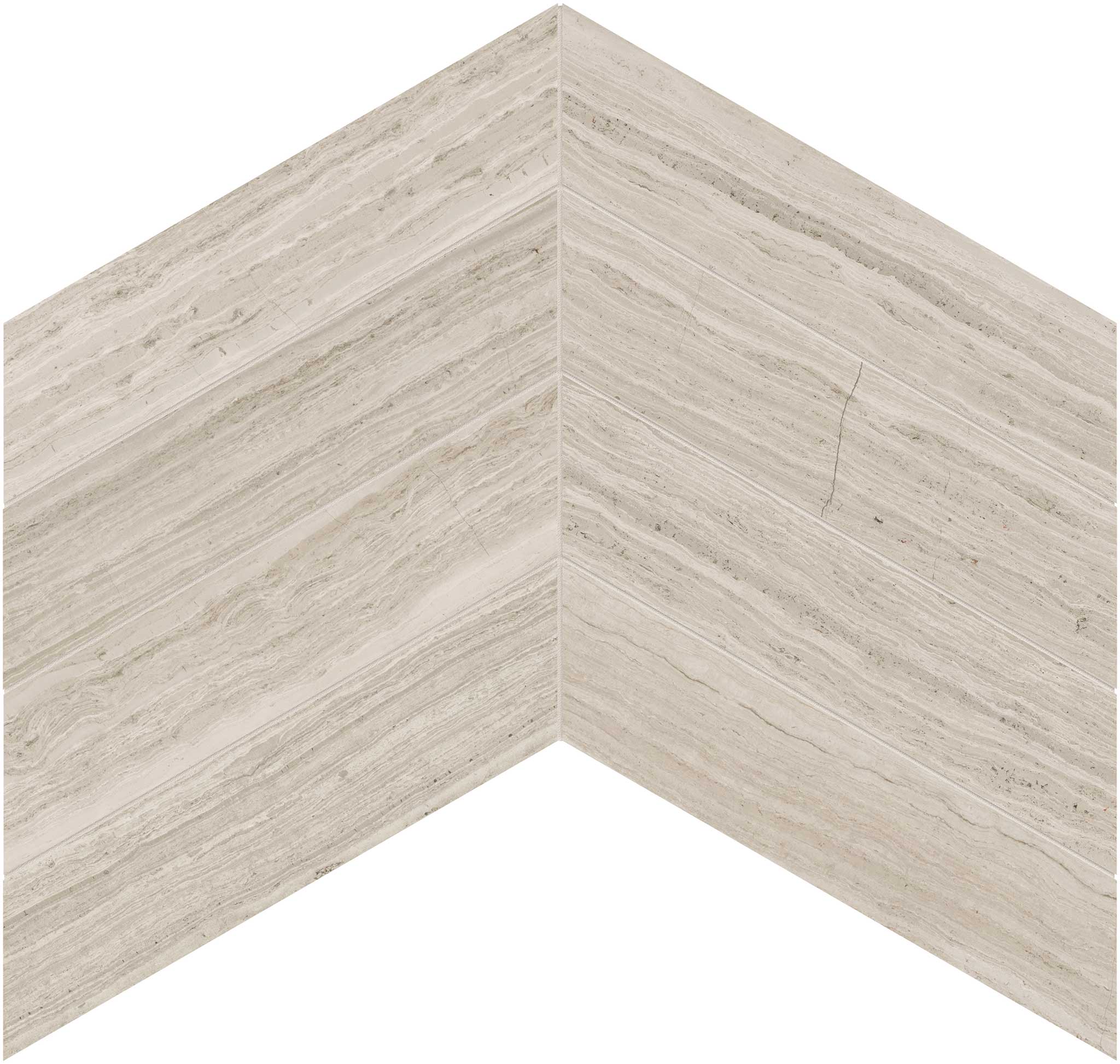Strada Mist 2x8.5 Chevron Mosaic