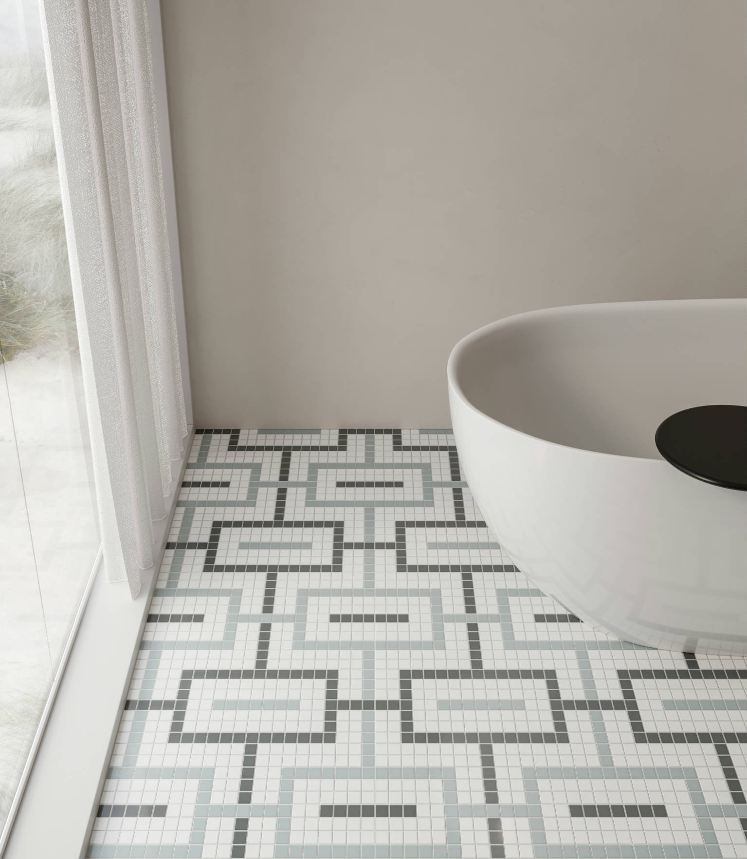 Traditions Dawn Chain Mosaic 4 | Tiles By Kia