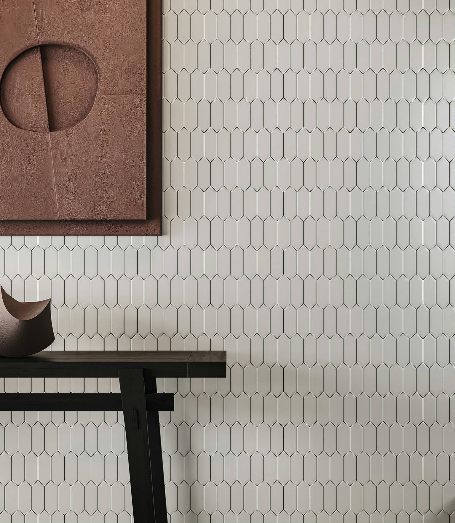 Traditions Vintage Grey Matte 2x5 Picket Mosaic 2 | Tiles By Kia