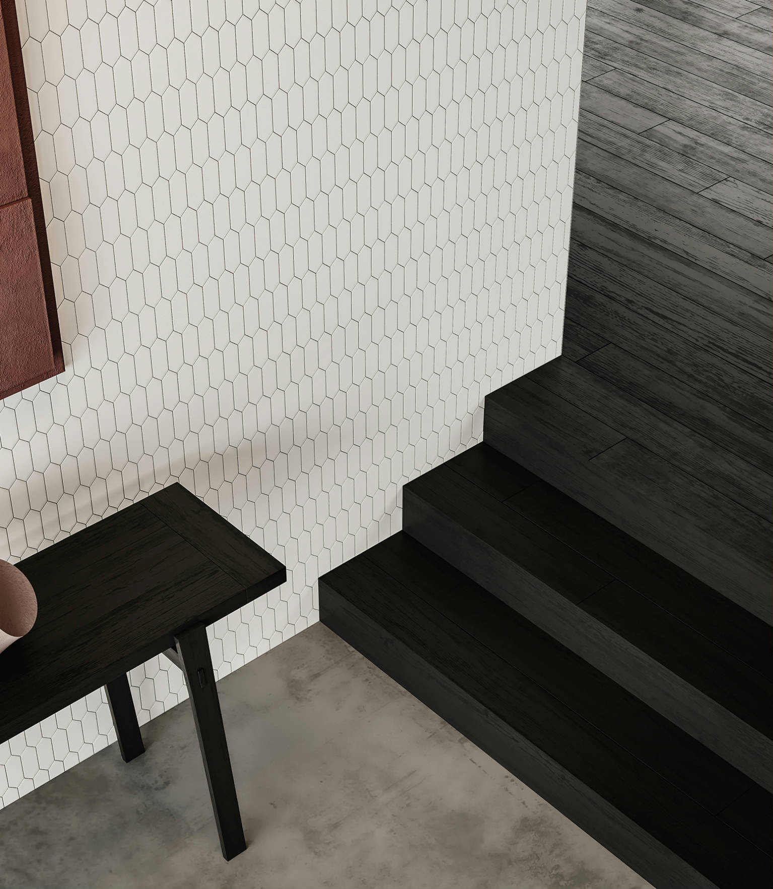Traditions Vintage Grey Matte 2x5 Picket Mosaic 3 | Tiles By Kia