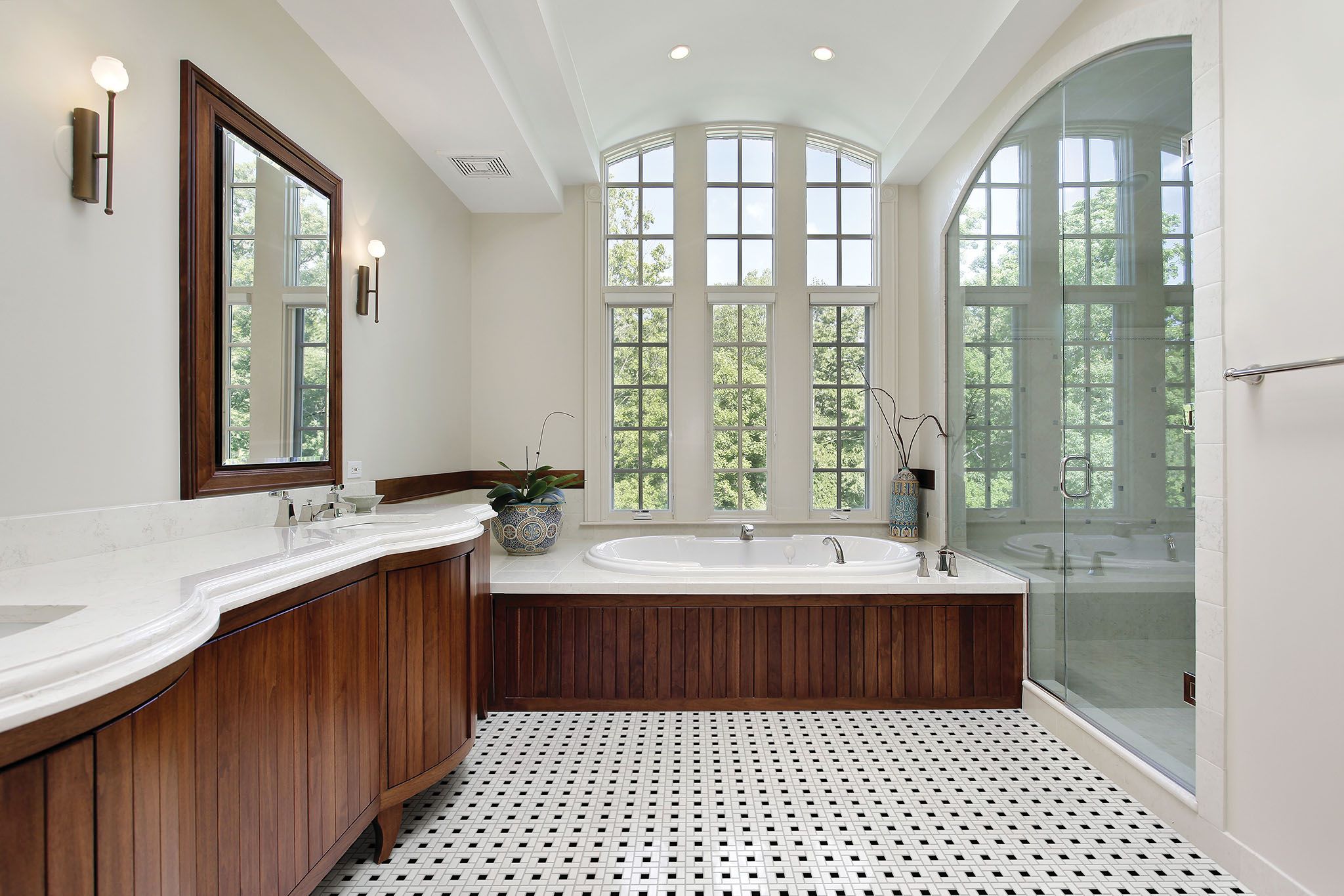 Traditions White W/Retro Black Matte Basketweave Mosaic | Tiles By Kia