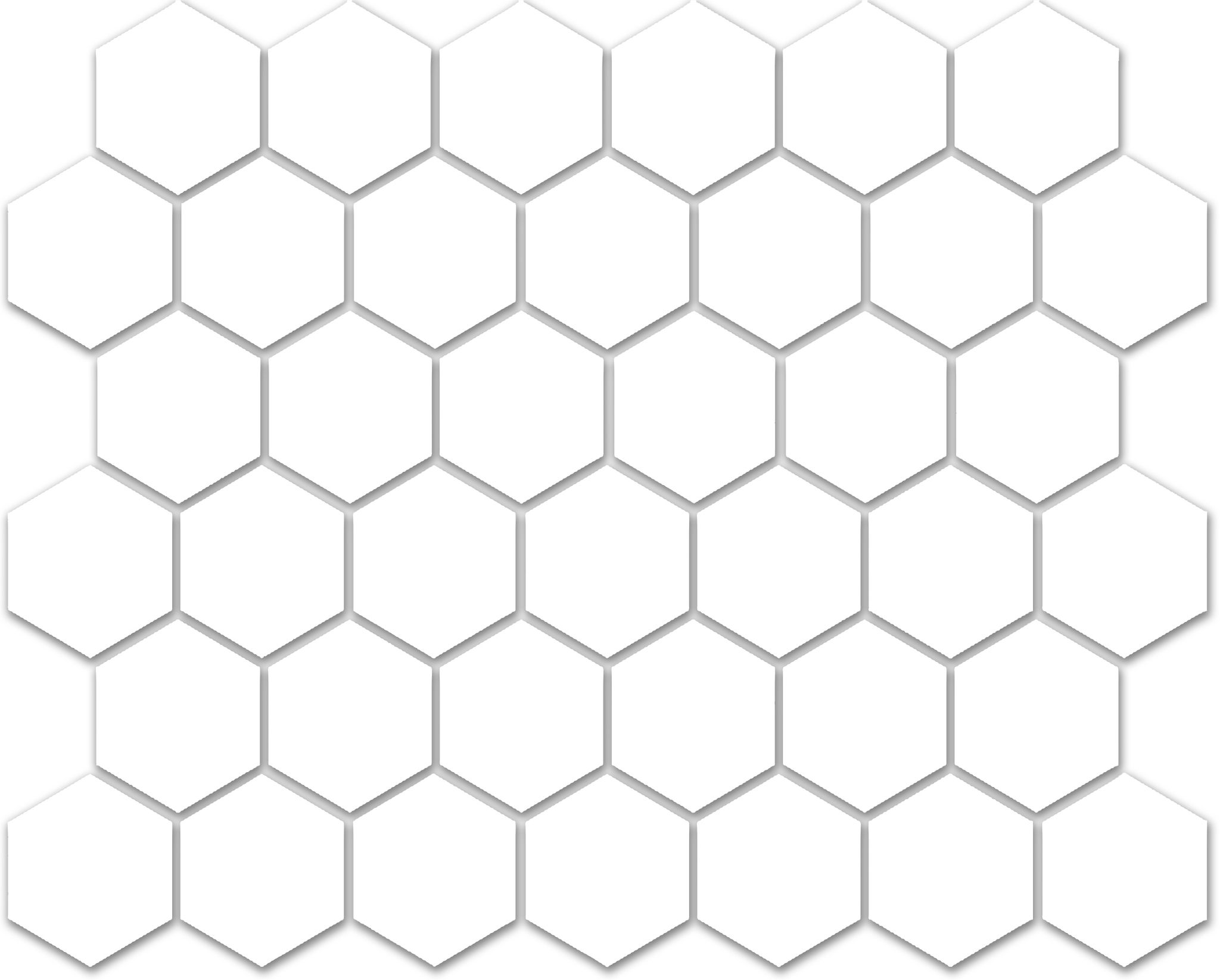 Treasure Ultimate Dolomite 2×2 Carved Hexagon Mosaic