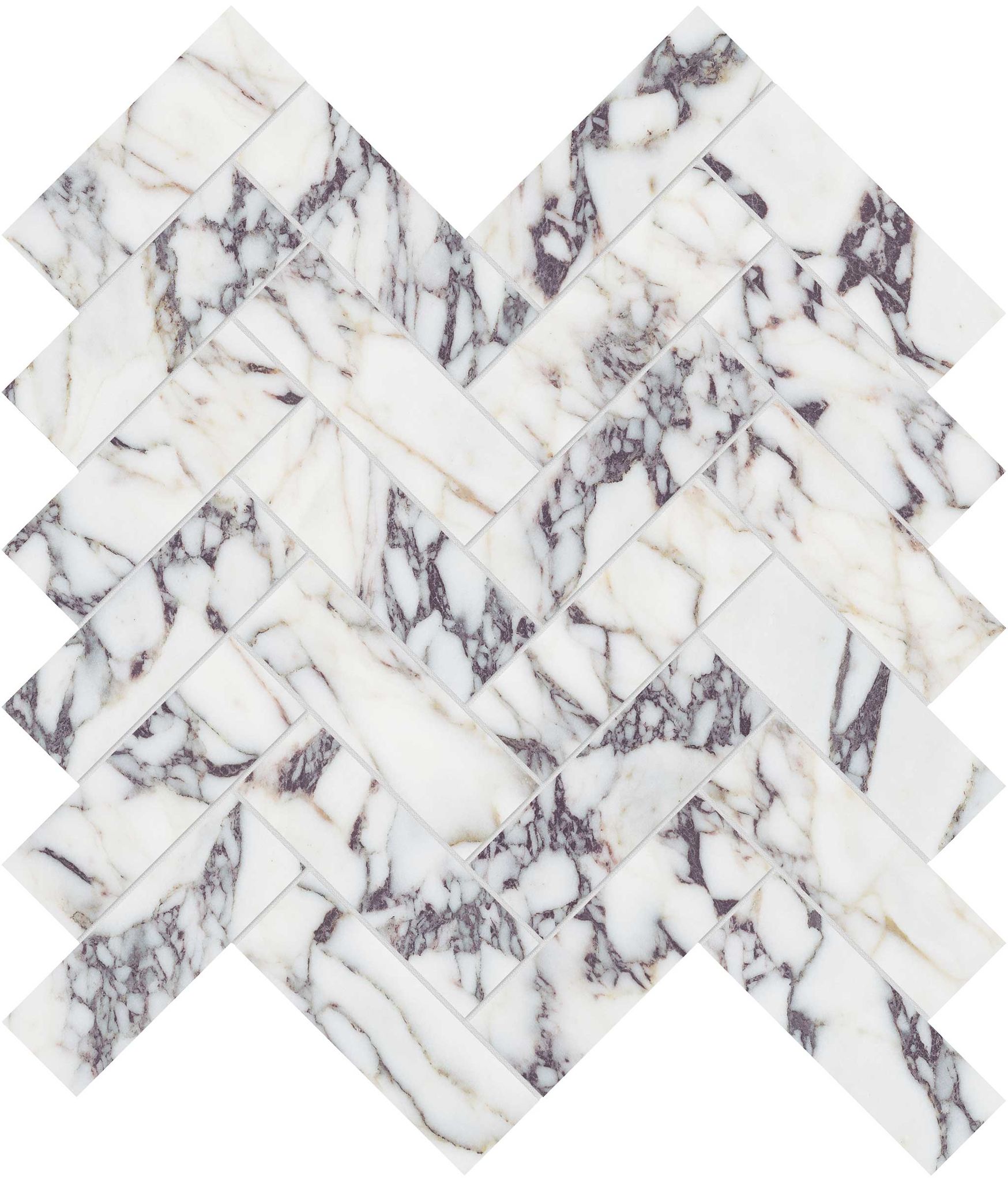 Viola Roccia 1.25x4 Herringbone Mosaic