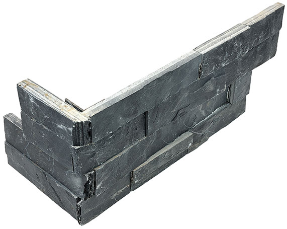 Ledger Stone 6x18 Carbon Assembled Corner