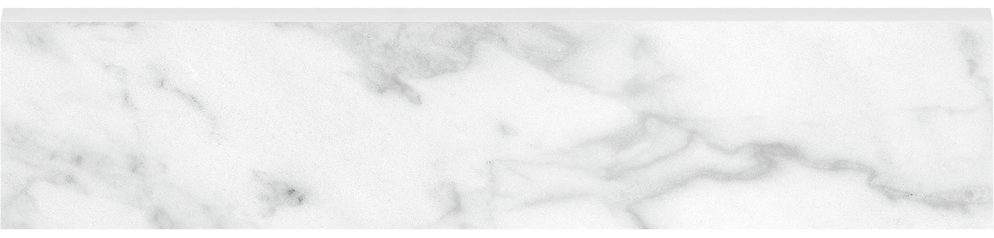 Plata 3x12 Carrara Abisso Bullnose Matte